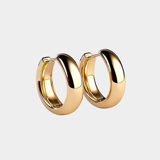 Statement Dome Hoop Earrings
